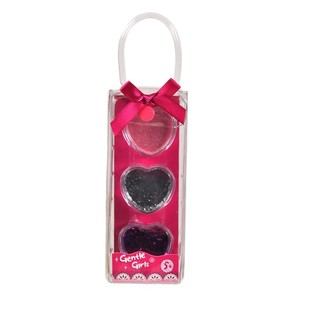 3-PIECE GLITTER POWDER IN HEART SHAPE (12st).