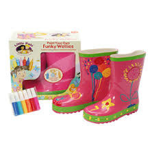 FUNKY WELLIES - COLOR YOUR OWN BOOTS - PINK / SIZE: 30