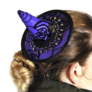 Small Witch Hat Hair Clips (6 pcs.)
