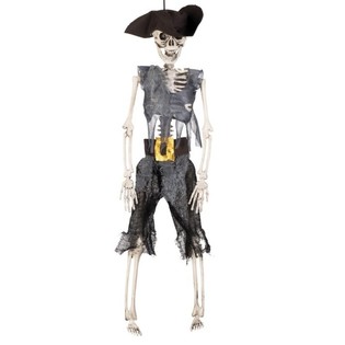 Hanging Skeleton Model: Pirate Captain 40 cm (6 pcs)