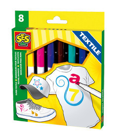 SES Maxi Textile Markers (Set of 8)
