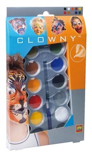 SES Clowny Water-Based Face Paint Set (10 Colors) (1 pc.)