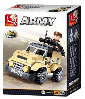 Sluban 8 into 1 Patrol car M38-B0587A (1st.)