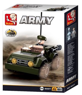 Sluban 8 into 1 Jeep M38-B0587F (1st.)