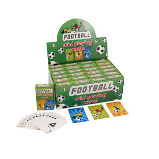 MINI PLAYING CARDS – MODEL: FOOTBALL IN DISPLAY (24 pcs)