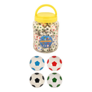Football Bouncy Balls Ø3.3 cm in Jar (72 pcs.)