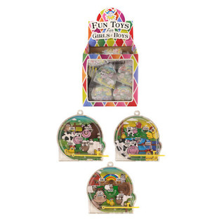Lucky Dip Mini Pinball Game Farm Animals in Display (108 pcs)