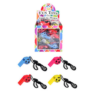 COLORED FOOTBALL FLUTES IN DISPLAY (48st.)