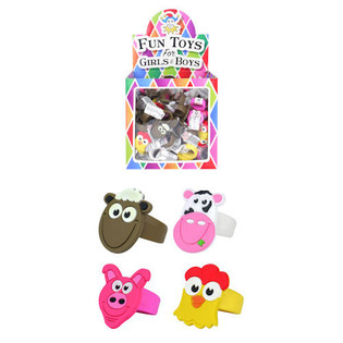 Children's Rings Farm Animals in Display (156 pcs)