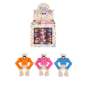 Robot Erasers in Counter Display (60 pcs.)