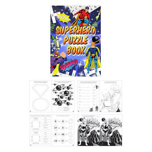 SUPER HERO PUZZLE BOOK (48pcs)