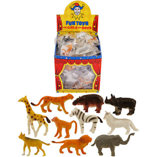 JUNGLE ANIMALS LUCKY DIP IN DISPLAY (84 pcs)