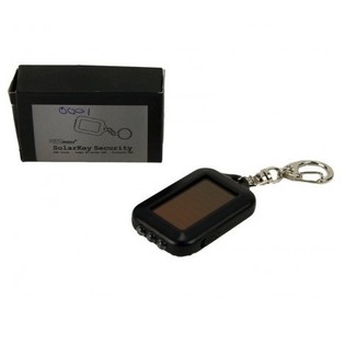 SOLAR KEY RING WITH LED LIGHT - BLACK (20pcs)