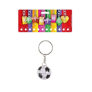 Metal Football Keyrings (12 pcs)