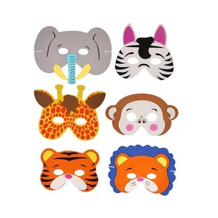 MIX ANIMALS MASKS FROM FOAM (24st.)