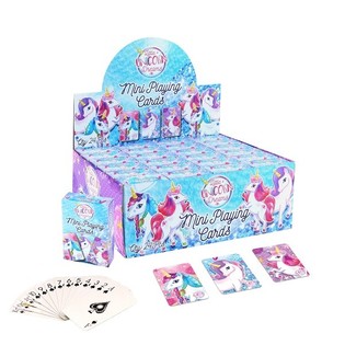 MINI PLAYING CARDS - MODEL: UNICORN / UNICORN IN DISPLAY (24pcs)