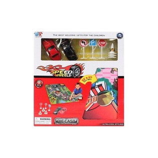 THE CAST AUTO PLAY SET, INCLUDING PLAYGROUND (6pcs)