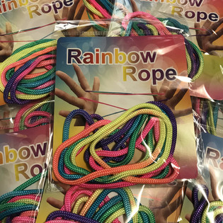 RAINBOW ROPE - Multi Color Rainbow Ropes (12 St.)