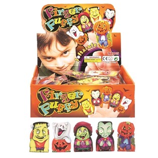 HALLOWEEN ENGE FINGERPOPPEN FIGURES IN DISPLAY (96st.)