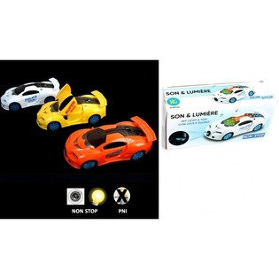 BUMP & GO POLICE CAR WITH LIGHT AND SOUND (1pcs)