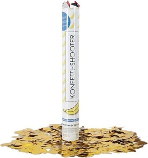 Confetti cannon - Banana - Color: yellow - 40 cm - party popper (10 pcs)