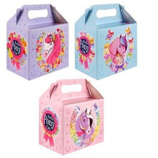 Kids Meal Box – Ponies – 14 x 9.5 x 18 cm (6 pcs)