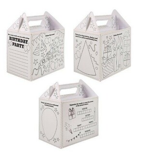 Kids Meal Box – Happy Birthday – DIY Coloring - 14 x 9.5 x 18 cm (24 pcs)
