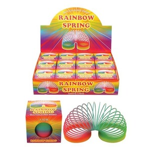 Rainbow Slinky Spiral in Box Ø 7.5 cm (12 pcs)