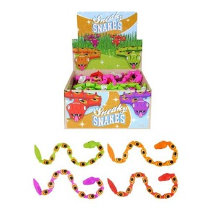 Flexible Toy Snakes, 35 cm in Counter Display (48 pcs)
