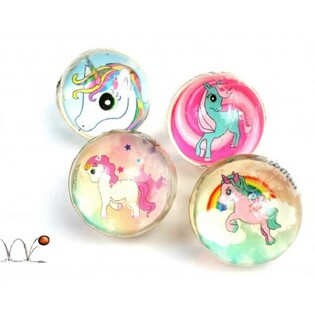 UNICORN / ONE HORN STUITERBALLEN, 3 CM (48 pcs)