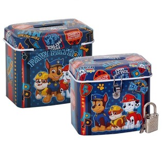 PAW PATROL MONEY BANK WITH LOCK (6 pcs.)