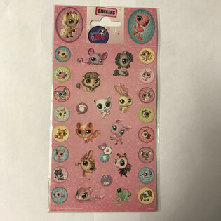 STICKERS: LITTLE PETSHOP, Dim. 20 x 10 cm. (10pcs)