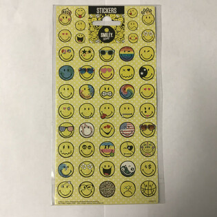 STICKERS: SMILEY WORLD, Dim. 20 x 10 cm. (10pcs)
