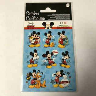 STICKERVEL: DISNEY MICKEY MOUSE, Dim. 16 x 9 cm. (10pcs)