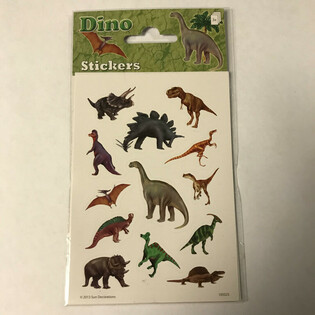 STICKERVEL: DINOSAUR, Dim. 16 x 9 cm. (10pcs)