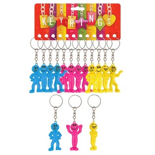 Smiley Man Keychain (12 pcs) | B2B Wholesale