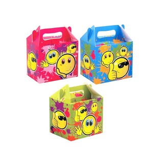 SMILEY Kids Meal Box / Party Box – 14 x 9.5 x 18 cm (12 pcs.)