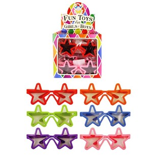CHILDREN'S SUNGLASSES WITH STAR SHAPE IN DISPLAY (24 pcs.)