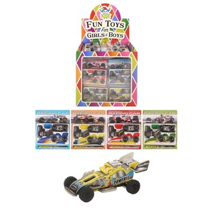 BUILD YOUR OWN 3D RACE CAR WITH FRICTION ENGINE IN DISPLAY (60 pcs.)