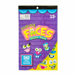 282-PIECE MAKE YOUR OWN FUNNY FACES STICKER BOOK (12 pcs.)