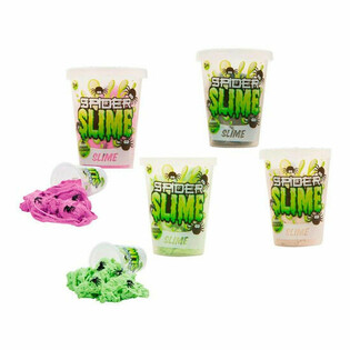 SPIDER SAND SLIME WITH SPIDERS (12 pcs.)