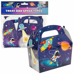 Space Treat Boxes / Party Favor Boxes 12x12.5x6 cm (12 pcs)