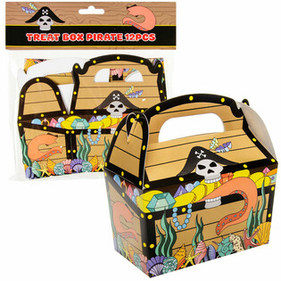 Pirate Party Treat Box 12x12.5x6 cm (12 pcs)