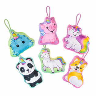 MIX PLUSH UNICORN ANIMALS - 13.5 Cm. (24pcs)