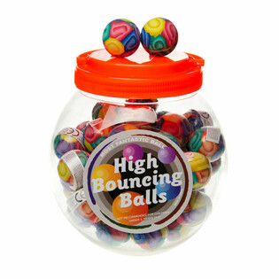 Bouncing balls Ø 3.6 cm. IN POT (48pcs)