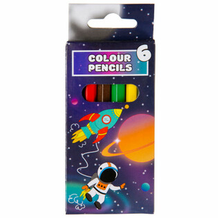6-PIECE COLOR PENCILS SET - SPACE / SPACE (24pcs)