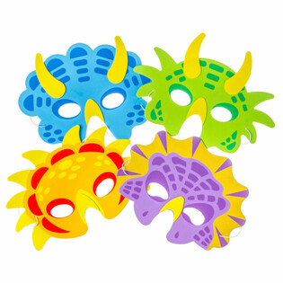 FOAM MASK MIX DINOSAURS (60pcs)