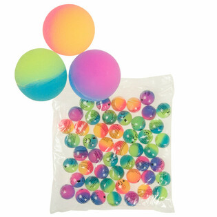 Frosted Bouncy Balls Mix Ø 3.2 cm (50 pcs)