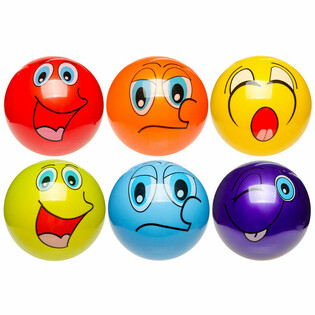 CHEERFUL FACES BALL Ø 23 Cm. (10pcs)