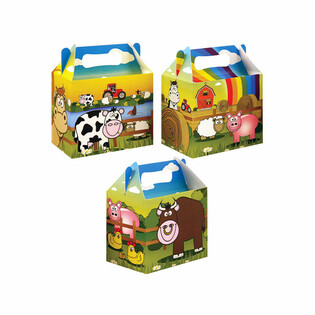 Kids Meal Box Farm Theme – 14 x 9.5 x 18 cm (12 pcs)